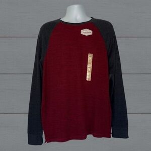 Urban Pipeline Long Sleeve Thermal Shirt Men’s XL NWT Maroon & Charcoal